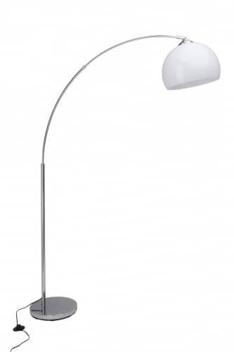 Купить Торшер Brilliant Vessa 92940-75 изогнутый белый по низкой цене