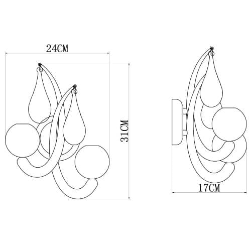 Купить Бра Arte lamp Sigma A3229AP-2WH по низкой цене