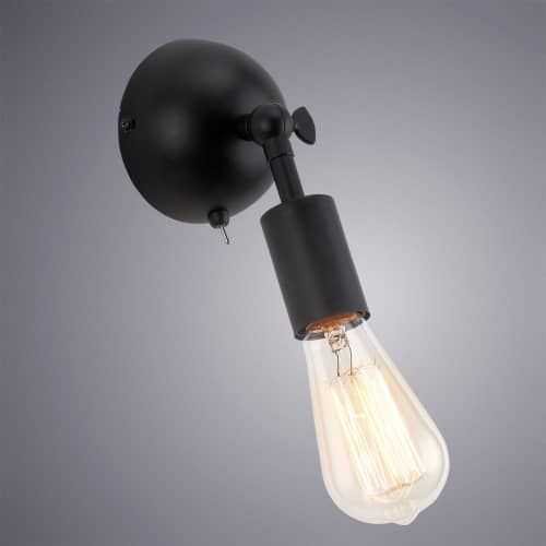 Купить Светильник Arte lamp настенный A9190AP-1BK по низкой цене