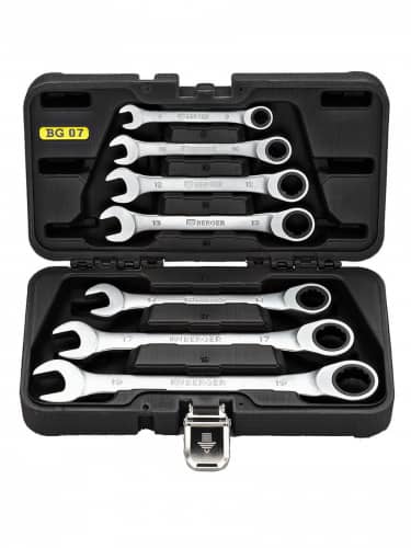Купить Набор ключей Berger трещоточных комбинированных трещоточных 7 шт BG-7SCRW по низкой цене