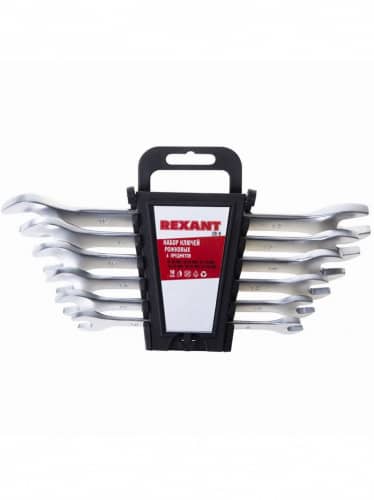 Купить Набор ключей Rexant рожковых 8-19 мм 6 шт по низкой цене