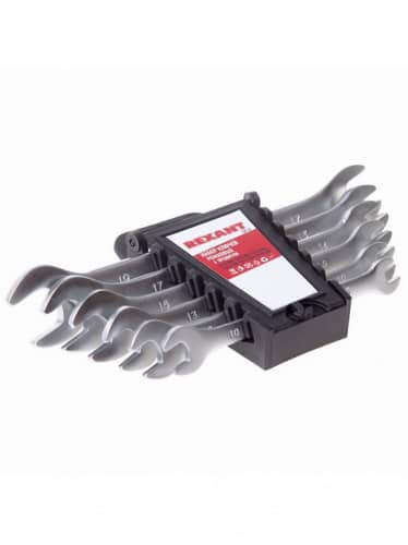 Купить Набор ключей Rexant рожковых 8-19 мм 6 шт по низкой цене