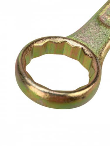 Купить Ключ Rexant комбинированный гаечный, для монтажа и демонтажа + защитное покрытие желтый цинк 24 мм по низкой цене