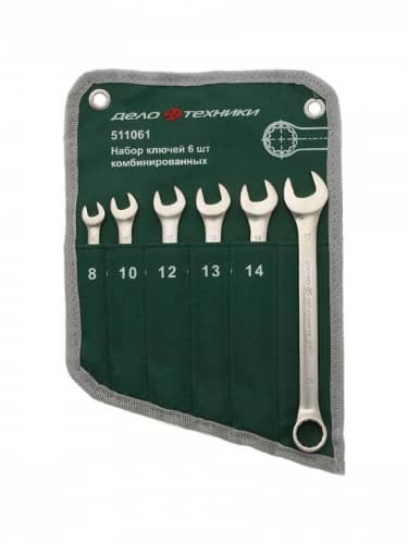Купить Набор ключей Дело Техники комбинированных 511061, 6 шт по низкой цене