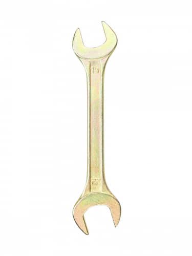 Купить Ключ Rexant универсальный гаечный рожковый, для монтажа и демонтажа + покрытие желтым цинком 27 мм, 19х22 мм по низкой цене