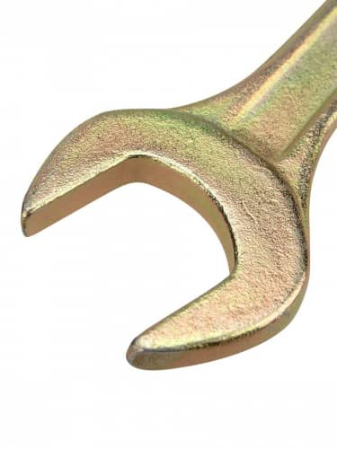 Купить Ключ Rexant универсальный гаечный рожковый, для монтажа и демонтажа + покрытие желтым цинком 27 мм, 19х22 мм по низкой цене