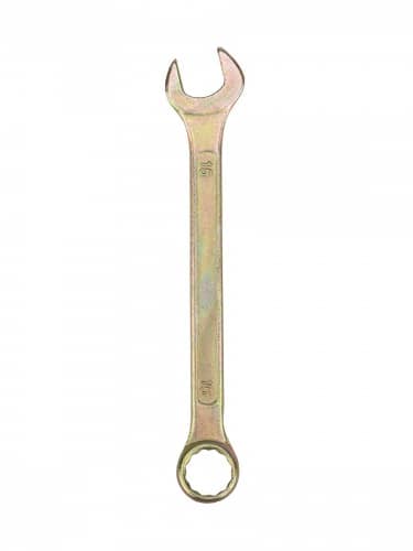 Купить Ключ Rexant комбинированный гаечный, для монтажа и демонтажа + защитное покрытие желтый цинк 15 мм по низкой цене