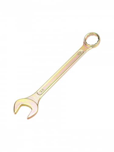 Купить Ключ Rexant комбинированный гаечный для монтажа и демонтажа + защитное покрытие желтый цинк 22 мм по низкой цене