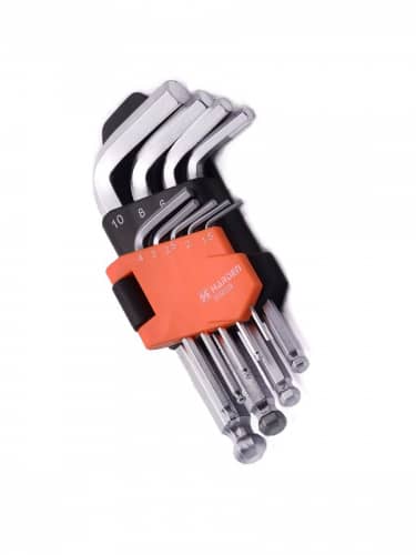 Купить Набор ключей HARDEN HEX имбусовых, 1,5-10 мм, CrV, 9 шт по низкой цене