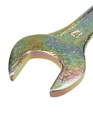 Купить Ключ Rexant универсальный гаечный рожковый, для монтажа и демонтажа + покрытие желтым цинком 14х17 мм по низкой цене