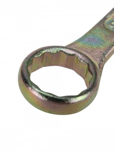 Купить Ключ Rexant комбинированный гаечный 18 мм для монтажа и демонтажа + защитное покрытие желтый цинк по низкой цене