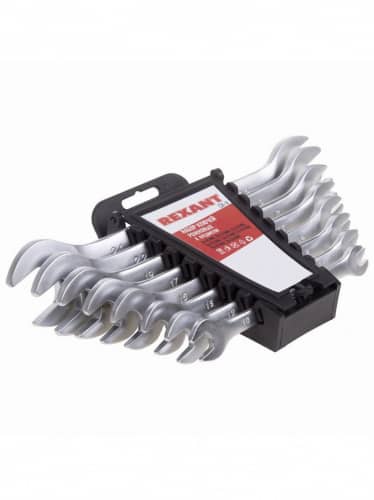 Купить Набор ключей Rexant рожковых 8-24 мм 8 шт по низкой цене