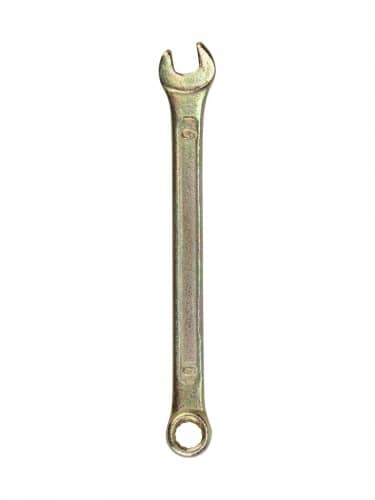 Купить Ключ Rexant комбинированный гаечный 6 мм для монтажа и демонтажа + защитное покрытие желтый цинк по низкой цене