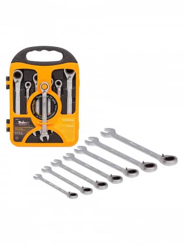 Купить Набор ключей Airline комбинированных трещоточных с переключателем 7 шт AT-RRS-16 по низкой цене