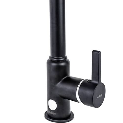 Купить Смеситель Raiber RF6703 для кухни однорычажный с фильтром, черный по низкой цене