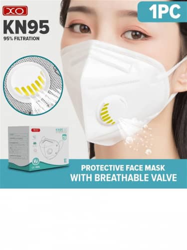 Купить Респиратор KN95 FFP2 с клапаном по низкой цене