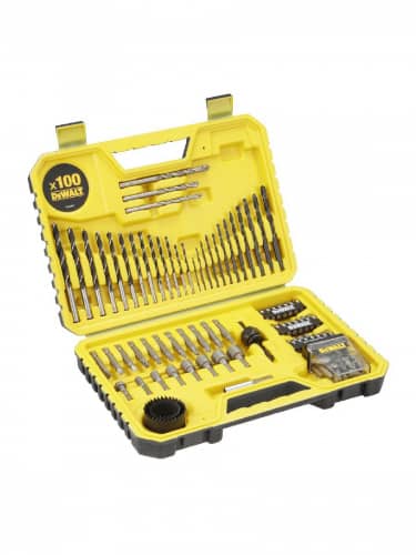 Купить Набор сверл DEWALT и бит, в кейсе, 100 шт по низкой цене