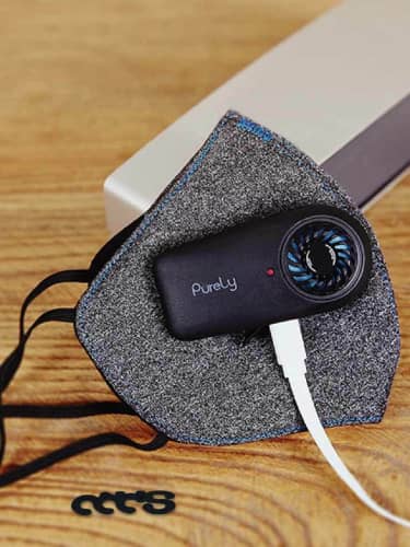 Купить Маска-респиратор Purely Fresh Mask KN95 FFP2 с вентилятором и клапаном выдоха по низкой цене