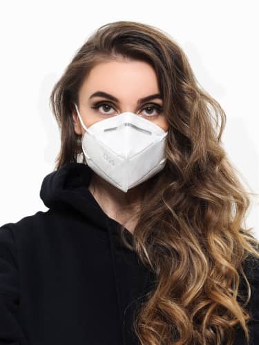 Купить Маска-респиратор Enforza четырехслойная KN95, уровень защиты FFP2 по низкой цене