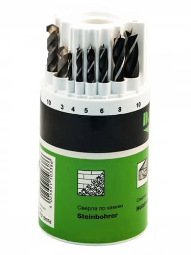 Купить Сверла D.BOR MAXI MIX по металлу, камню, дереву, 18 шт по низкой цене
