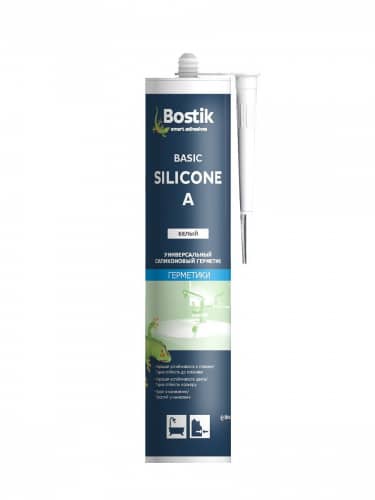 Купить Герметик Bostik Silicone A универсальный, силиконовый, белый, 280 мл по низкой цене