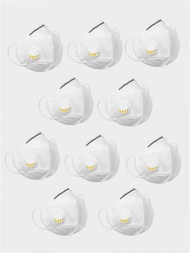 Купить Респиратор KN95 FFP 2 многоразовый, с клапаном, 5 слоев 10 шт по низкой цене