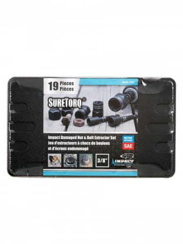 Купить Головка SURETORQ торцевая, для болтов 8-19 мм с адаптерами, для гайковерта, 19 шт по низкой цене
