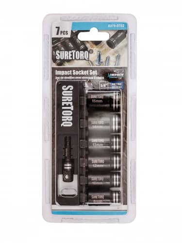 Купить Головка SURETORQ торцевая, с адаптером для ударного гайковерта 3/8, 7 шт по низкой цене
