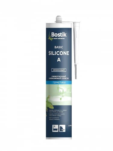 Купить Герметик Bostik Silicone A универсальный, силиконовый, прозрачный, 280 мл по низкой цене