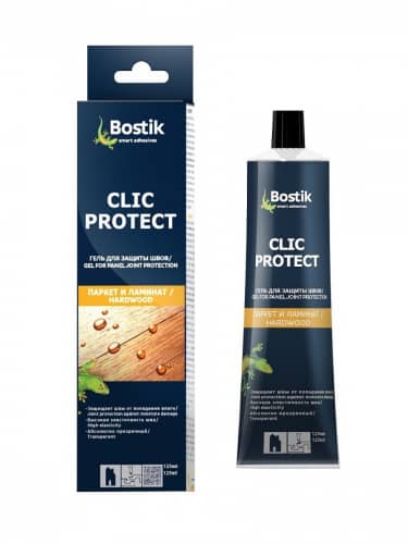 Купить Герметик Bostik CLIC PROTECT гелевый для стыков ламината и паркетной доски, 125 мл по низкой цене