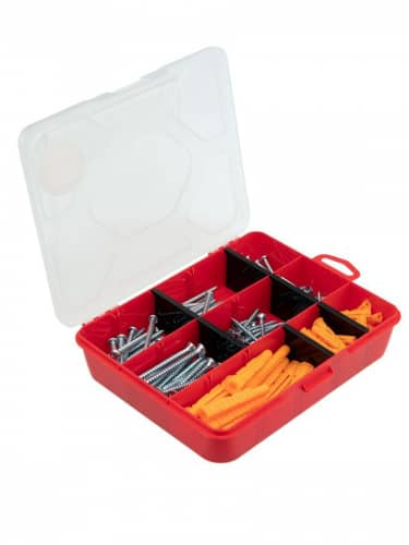 Купить Органайзер Rexant + набор крепежа для любого основания, прочный с 9 отделениями по низкой цене