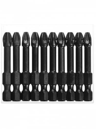 Купить Биты ЗУБР Профессионал 26023-3-50-S10 кованые, PZ3, 50 мм, 10 шт по низкой цене