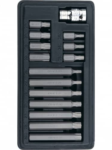 Купить Набор бит STELS TORX, хвостовик-шестигранник, 10 мм, CrV, 15 шт 11315 по низкой цене
