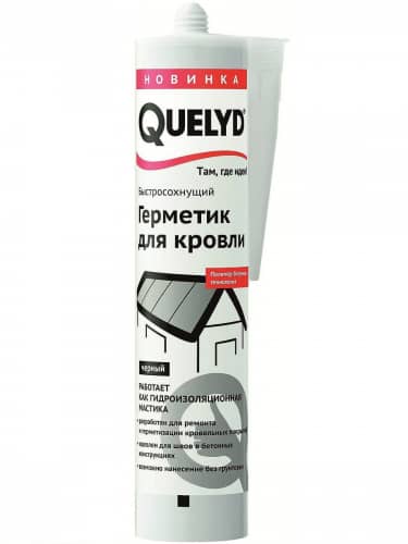 Купить Герметик Quelyd для кровли, черный, 310 мл по низкой цене