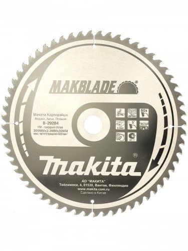 Купить Диск Makita пильный по дереву B-29284 305x30/15,88 мм по низкой цене