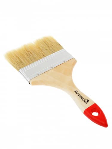 Купить Кисть HEADMAN малярная плоская стандарт натуральная щетина 4 100 мм по низкой цене