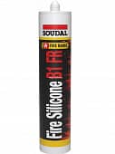 Купить Герметик Soudal FireSilicone B1 FR огнестойкий, силиконовый, белый, 300 мл по низкой цене