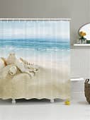 Купить Штора JoyArty Песчаные останки для ванной 180х200 см по низкой цене
