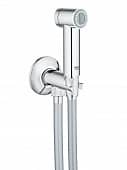Купить Душ Grohe гигиенический с вентилем держателем и шлангом хром по низкой цене
