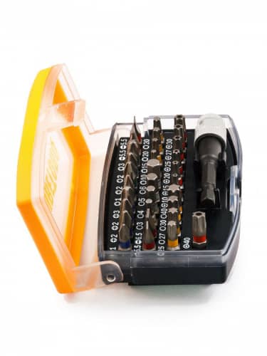 Купить Набор бит SURETORQ с цветовой маркировкой и быстросменным держателем в пластиковом боксе, 32 шт по низкой цене