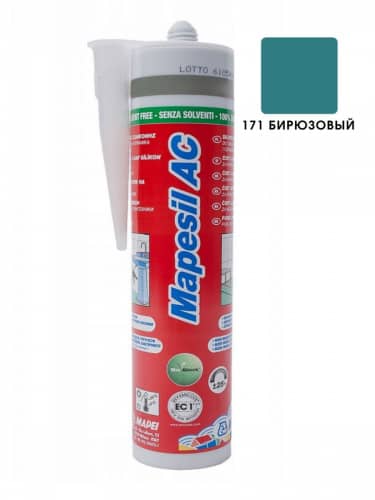 Купить Герметик Mapei Mapesil AC 171 силиконовый бирюзовый, 310 мл по низкой цене