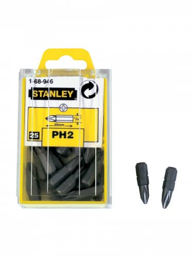 Купить Вставка Stanley 1-68-946 с шестигранным хвостовиком 1/4 PH2х25 шт по низкой цене