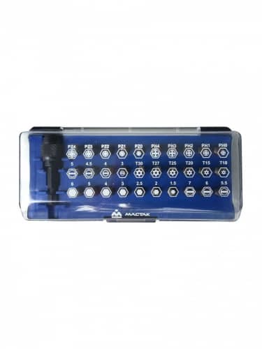 Купить Вставки-биты Мастак TORX 1/4, HEX, PZ, PH, SLOT, 31 предмет 058-00031C по низкой цене