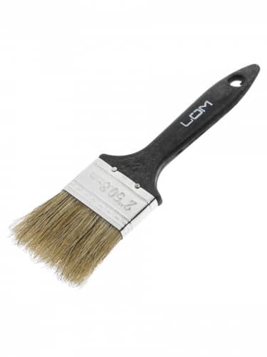 Купить Кисть Lom плоская, натуральная щетина, пластиковая ручка по низкой цене