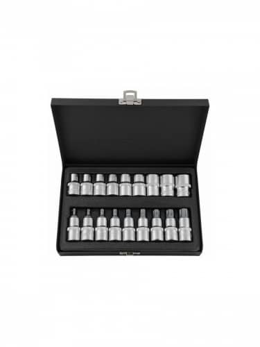 Купить Набор головок KRAFT торцевых и насадок 1/2 Dr E-star и Torx 18 шт по низкой цене