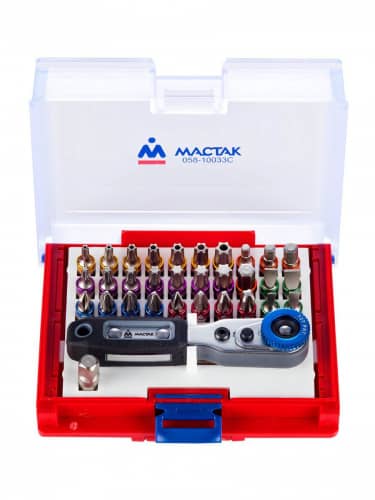 Купить Вставки-биты Мастак TORX 1/4, HEX, PZ, PH, SLOT, 33 шт 058-10033C по низкой цене