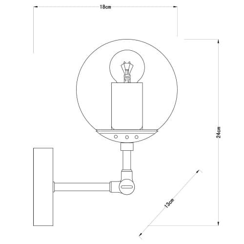 Купить Бра Arte lamp A1664AP-1BK по низкой цене