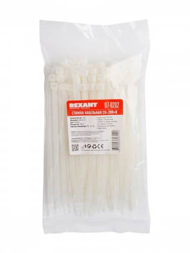 Купить Хомут Rexant 200x7,6 мм, 100 шт по низкой цене