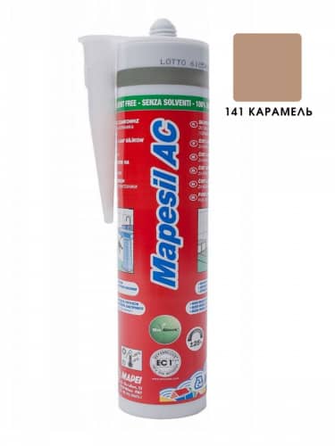 Купить Герметик Mapei Mapesil AC 141 силиконовый карамель, 310 мл по низкой цене