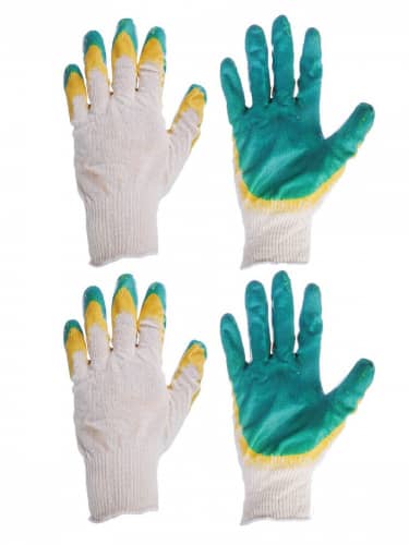 Купить Перчатки Ермак вязаные с латексным покрытием 2 пары по низкой цене